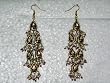 Lac Earrings-2 Antique Wine Silver Finish Dangling Earrings (Brand New) Free Shipping