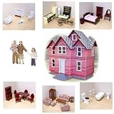 51i%2BqbNSEpL. SL160  Melissa & Doug Victorian Doll House and Furniture Sets