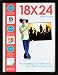 Pinnacle 18-inch-by-24-inch Square Poster Frame, Black