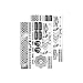 Littlearth NFL Philadelphia Eagles Metallic Body Jewelry, 2 Full Sheets, White