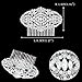 EVER FAITH® Bridal Art Deco Hair Comb Clear Austrian Crystal