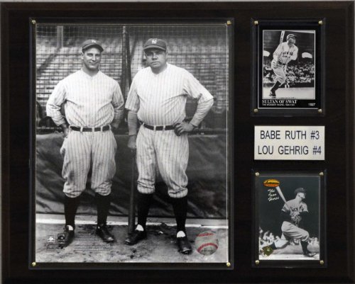 MLB Ruth-Gehrig New York Yankees Player Plaque