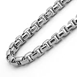 5MM Stainless Steel Chain Necklaces Heavy Round Box Chain ( Available Length 20
