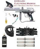 Paintball 32 Degrees Electronic Icon LED Gun SET BK77 SILVER
