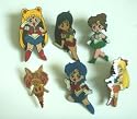 6 Sailor Moon Character Metal Pin Set ~Sailormoon~
