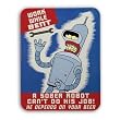 Futurama Tin Cubicle Sign - Work While Bent