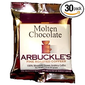Arbuckle's Fine Roasted Coffee, Molten Chocolate Cake, 1.3-Ounce Bags (Pack of 30)