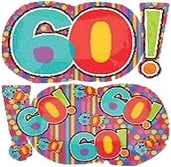 29 Inch Mylar Jumbo Number 60! Balloon