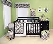 VERSAILLES B&W - 4 PC CRIB - BABY BEDDING SETS