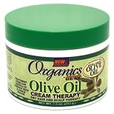 Africas Best Organics Olive Oil Cream Therapy 7.5oz Jar for Dry Hair & Scalp (Case of 6)