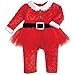 Mud Pie Baby-Girls Newborn Santa Tutu One Piece