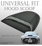 JDM Universal Car Black Hood Scoop Sport Racing AIR FLOW vent Cool FAST SHIP