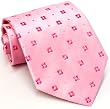 Paul Smith Pink Flower Pattern Silk Necktie 43