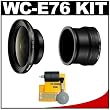 Nikon WC-E76 Wide Angle Converter Lens + Nikon UR-E21 Step-Down Ring Lens Adapter + Precision Design 5-piece Cleaning Kit for Nikon Coolpix P6000 Digital Camera