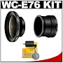 Nikon WC-E76 Wide Angle Converter Lens + Nikon UR-E21 Step-Down Ring Lens Adapter + Precision Design 5-piece Cleaning Kit for Nikon Coolpix P6000 Digital Camera