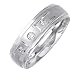 0.09ct 18K White Gold Diamond Wedding Ring (GH, VS)