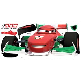 Cars 2 Francesco Peel & Stick Giant Wall Decal