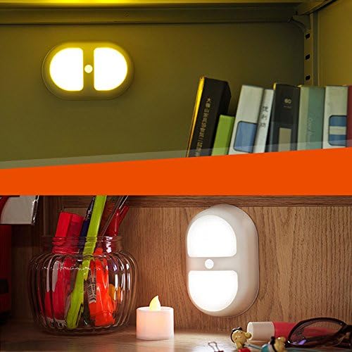 Energlite® LED Motion Detected Wireless Illumination Night Light Stick on Anywhere with Battery Powered,White