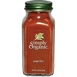 Simply Organic Paprika Ground Certified Organic, 2.96 Ounce Containers  (Pack of 3)