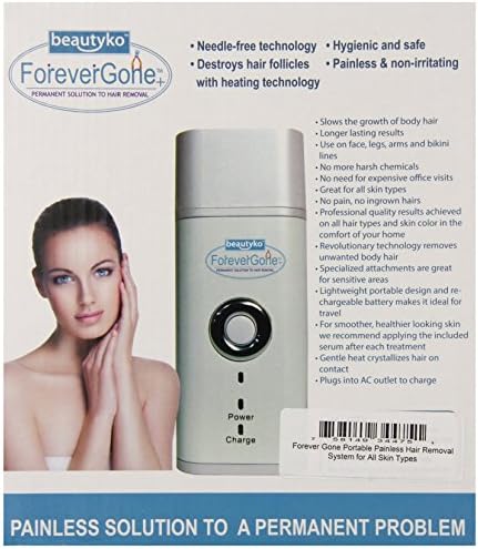Forever Gone Portable Painless Hair Removal System for All Skin Types