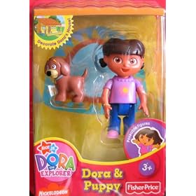 Dora the Explorer - Dora and Puppy Poseable Figure by Dora the Explorer
