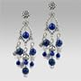 Lapis Blue Waterfall Earrings