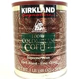 カークランド 100%コロンビアコーヒー粉缶 レギュラーコーヒー 1.36kg 深煎り