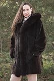 Women's 35 Reversible Mink to Taffeta with Fox Hood