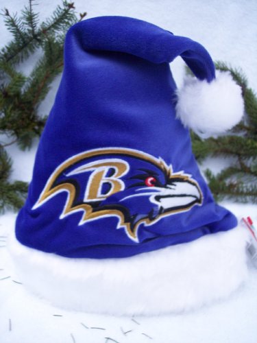 BALTIMORE RAVENS BABY INFANT STADIUM SANTA HAT 0-6 MONTH