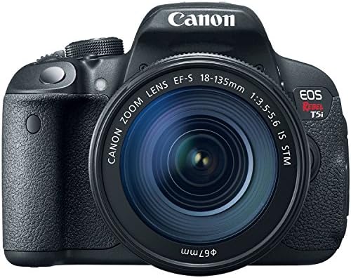 Canon EOS Rebel T5i Digital SLR Camera Body with EF-S 18-135mm IS STM + .45x Wide Angle and 2x Telephoto Lenses + 40 GB Storage + Tripods + 4 Filters + Deluxe Bag + Extra Accessories
