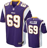 Jared Allen Youth Jersey: Home Purple Game Replica #69 Nike Minnesota Vikings Youth Jersey