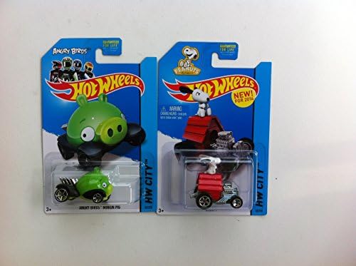 Hot Wheels HW City Peanuts SNOOPY 88/250,Angry Birds Minion Pig 81/250