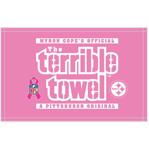 NFL Pittsburgh Steelers Breast Cancer Awareness Pink Terrible Towel