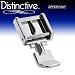 Distinctive Zipper Sewing Machine Presser Foot - Fits All Low Shank Snap-On Singer*, Brother, Babylock, Husqvarna Viking (Husky Series), Euro-Pro, White, Juki, Bernina (Bernette Series), Simplicity and Necchi Sewing Machines