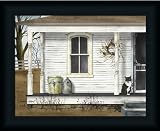 Standing Guard by Billy Jacobs Country Porch Cat Crocks 19x15 in Framed Art Print Picture