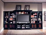 Expandable Black Cherry Entertainment Center