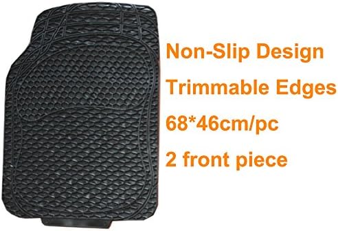 Rocky MRanger 4 Pieces Set Heavy Duty Rubber Car Floor Mats Front Rear Area YCM71-2