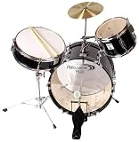 Percussion Plus 3-piece Junior Drum Set - Black