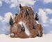 Lemax Christmas Medium Village Mountain Backdrop with Trees Landscape #81012
