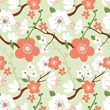 The Gift Wrap Company Cherry Blossom by Kate Spain Deluxe Gift Wrapping Paper, 30-Inches Wide x 5 Feet Long, 12-Count Packages