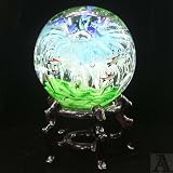 Crystal Glass Aquarium Ball Tropical Fish Statue Bathroom