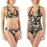 Mossimo Black: Camo Swimwear - Olive/Black