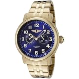 I By Invicta Mens 90235-004 Blue Dial 18 Gold-