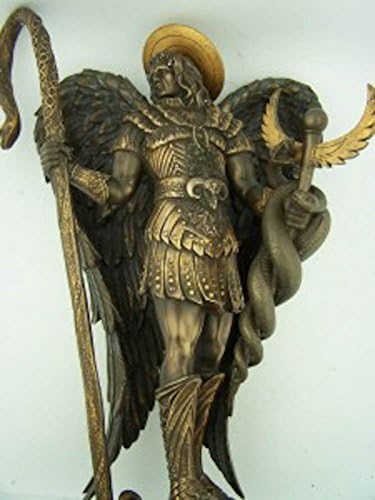Gaurdain Bronze Finish Saint St. Raphael Statue Religious 11" Tall