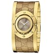 Gucci Womens Ya112434 Twirl Gold Guccissima Leather Bangle Watch by Gucci