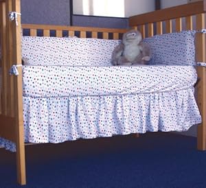 Ecobaby Organics "Stars" Knit Crib Bumper Cover