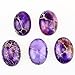 25x18mm Oval Cabochon CAB Flatback Semi-precious Gemstone Ring Face (Purple Sea Sediment Jasper)