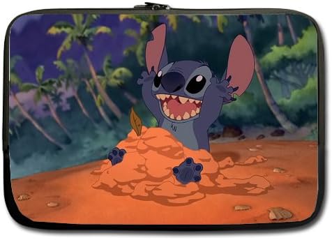 Disney Stitch Custom Laptop Sleeve Case Cover Bag For 13 Inch Laptop (Two Side Print)