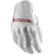 Troy Lee Designs Apex Sport Men's MX Motorcycle Gloves w/ Free B&F Heart Sticker Bundle - White