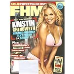 FHM Magazine March 2006 Kristin Chenoweth Cover and Pictorial, Jenny McCarthy's sister (Amy McCarthy), Danielle Gamba book cover